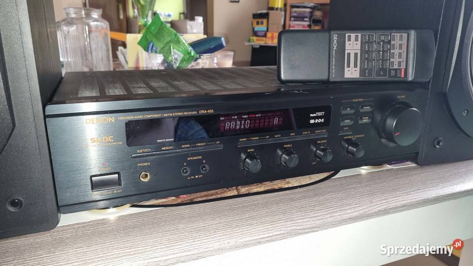 Amplituner Denon DRA455 RDS z pilotem plus Warta