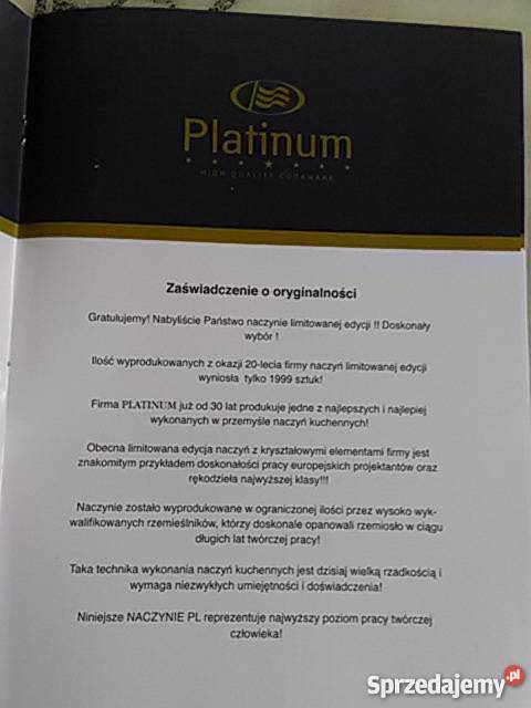 Komplet garnków ze stali nierdzewnej Platinum 19 inny kolor Czeladź