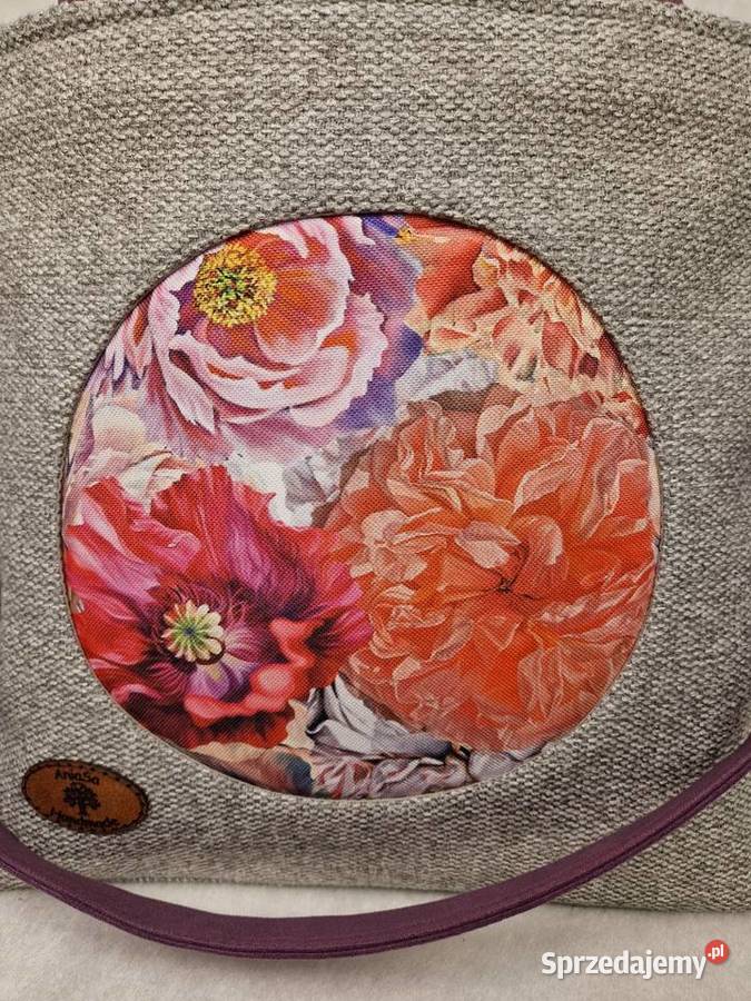 Duża torba na ramię z kieszeniami pojemna Torby i torebki