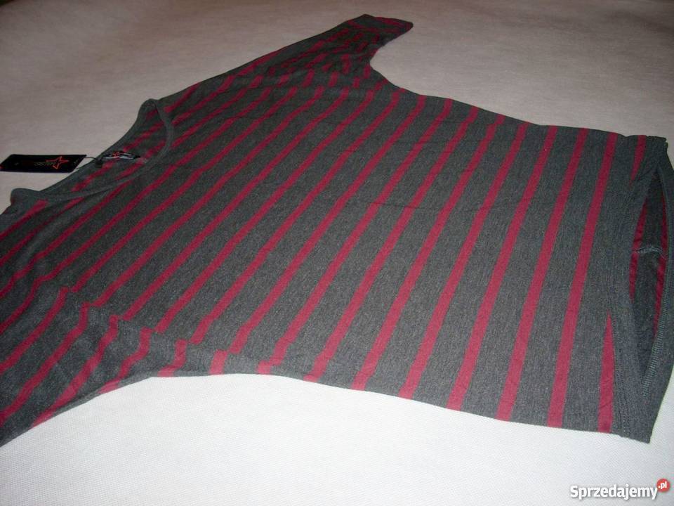 YORKER grafitowa bluzka NOWA Paski 36 S