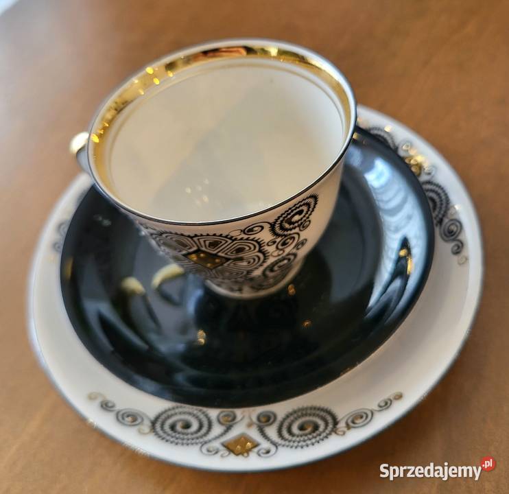 Porcelana łotewska RPR zestaw do espresso 6 osób Szczecin