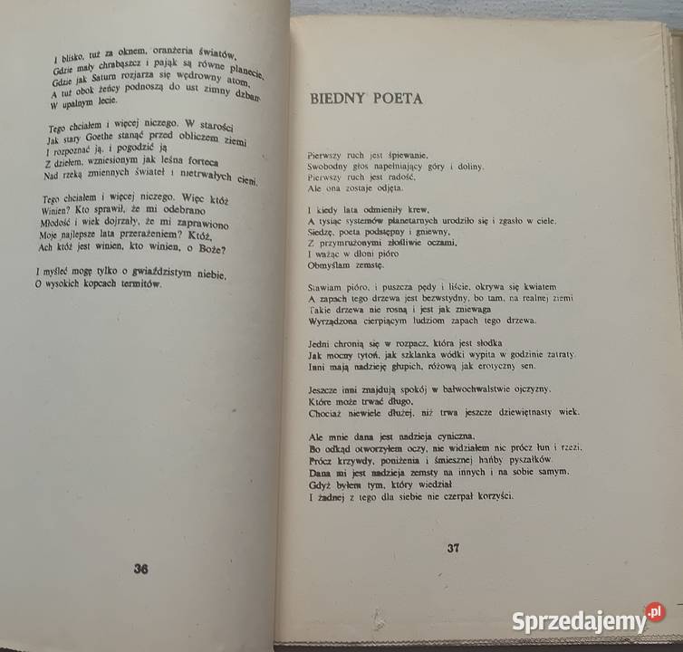 Czesław Miłosz Wiersze Wydawnictwo opozycyjne wielkopolskie Koźminek