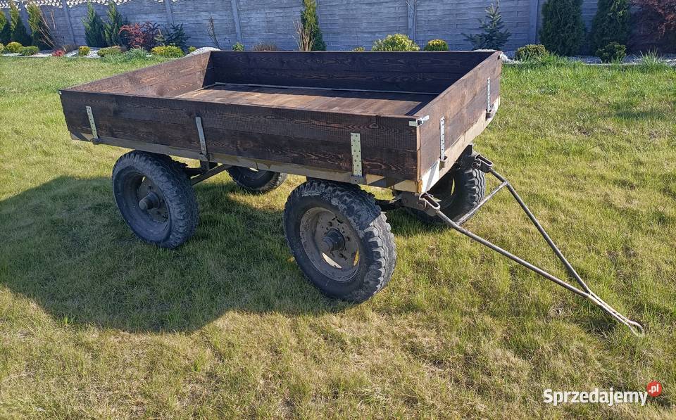 Przyczepa przyczepka sadownicza rolnicza do mini nieuszkodzony Galewice