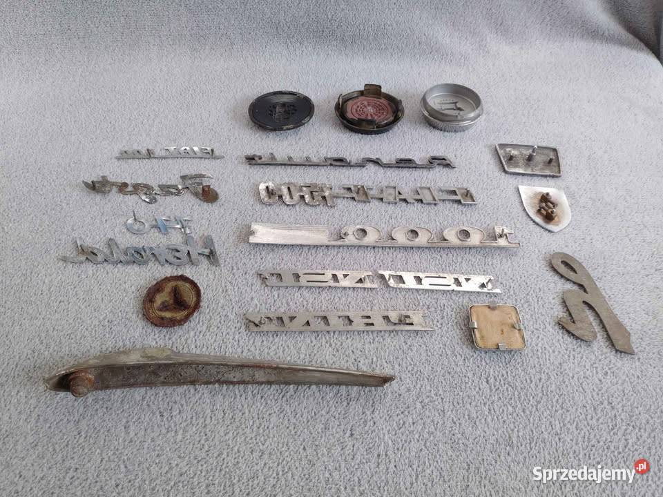 Kolekcja zabytkowych emblematów samochodowych na Gliwice sprzedam