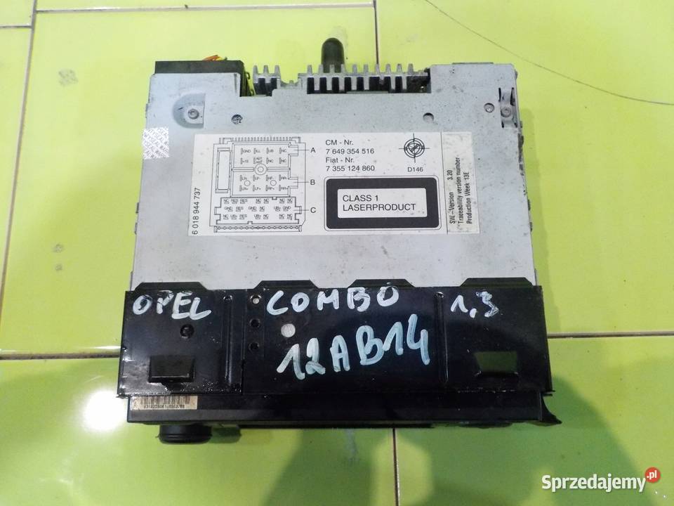 OPEL COMBO D 14r radio CD 7355124860 mazowieckie Suków
