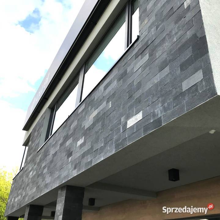 Płytki wapień Chittor Black naturalny 30x10x113 Płytki ścienne