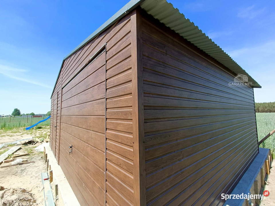 GARAŻ BLASZANY 6M X 5M POZIOM DWUSPAD BRAMA Kalisz