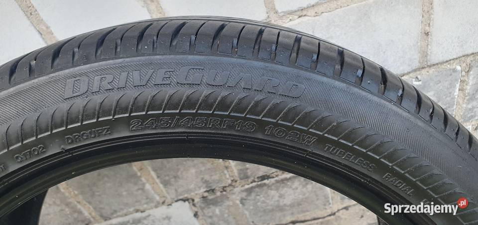24545 19 driveguard 24545 R19 bridgestone rft W do 270 km/h Samochodowe Pabianice