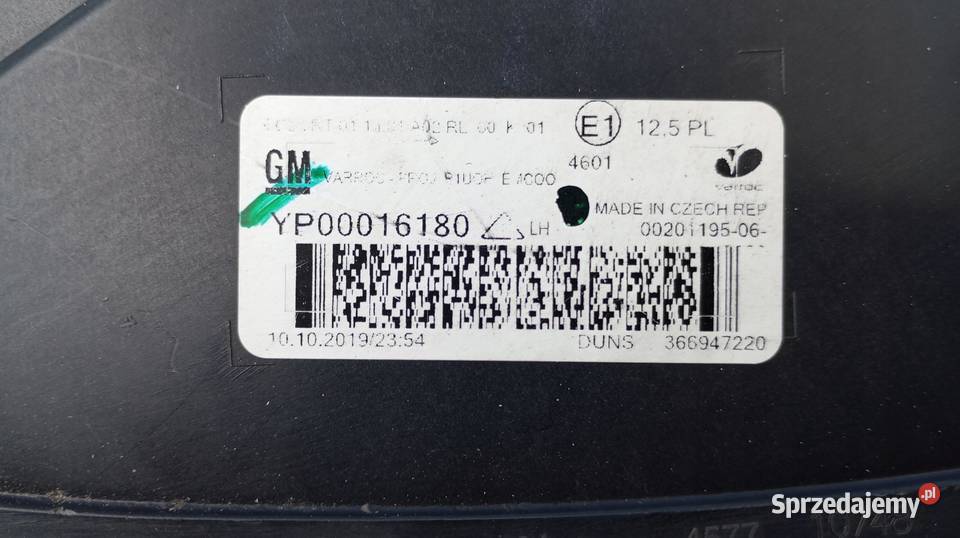 LAMPA LEWY PRZÓD IGŁA EU FULL LED OPEL GRANDLAND Nowy Tomyśl sprzedam