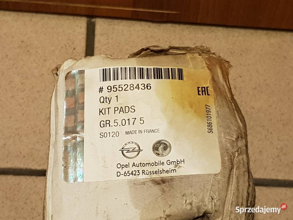 Opel Movano B klocki hamulcowe tył OE Wrocław sprzedam