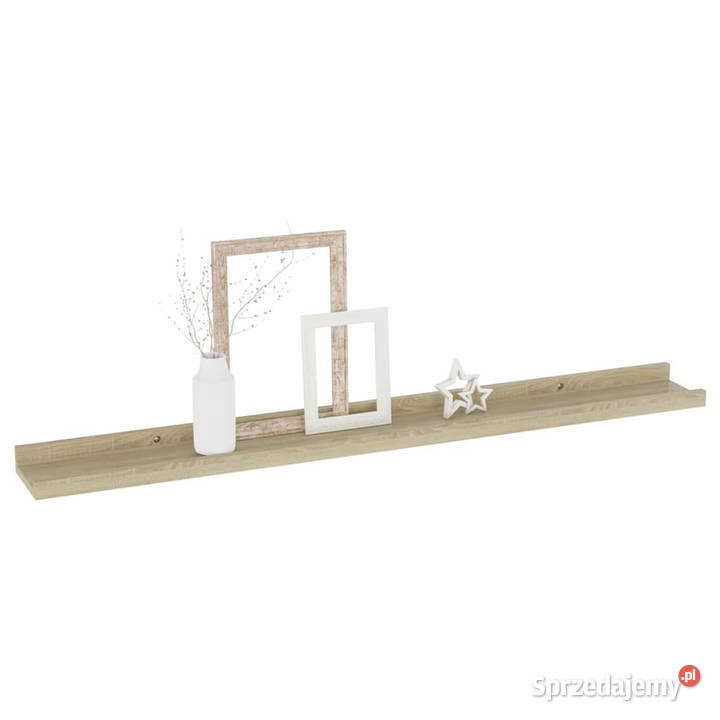 Półki ścienne 4 dąb sonoma 80x9x3 WM326686 Warszawa