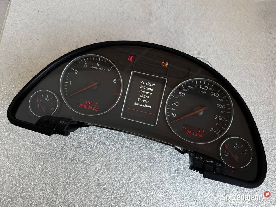LICZNIK ZEGARY AUDI A4 B6 KOLOROWY FIS BENZYNA osobowe mazowieckie Warszawa