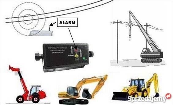 Dźwig żuraw sygnalizator napięcia czujnik lini w Nasielsk