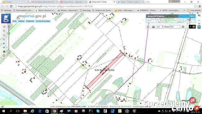 Działka Dąbrowa 5863 Działka rolno budowlana