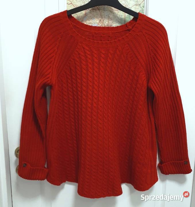 Sweterek czerwony S 36 TU Warszawa sprzedam