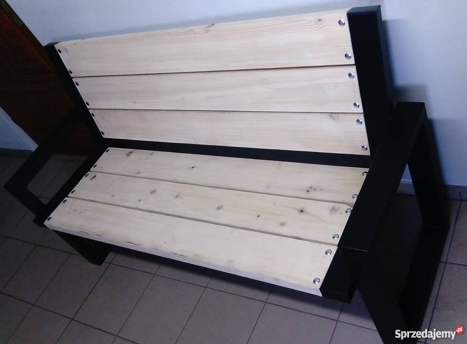 NOWOCZESNA ŁAWKA OGRODOWA PARKOWA MIEJSKA MEBLE metal Kraków