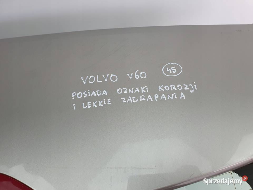 TYLNA KLAPA Volvo V60 I KOMBI 20102018 tylnia Chełm sprzedam