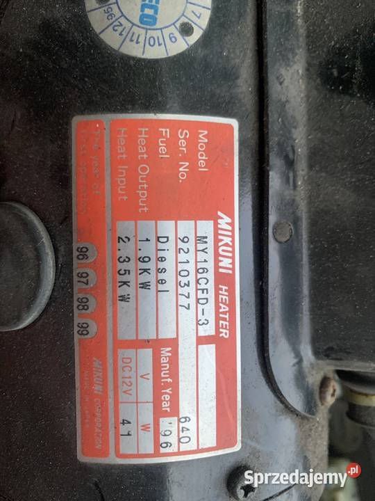 Ogrzewanie postojowe Mikuni 12v