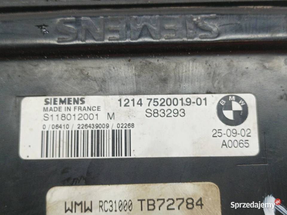STEROWNIK SILNIKA 7520019 7526784 S118012001 Sterowniki sprzedam