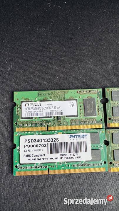 Pamięci RAM DDR3 do laptopa Bytom sprzedam