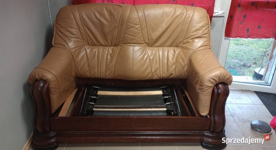 Sofa skórzana rozkładana Piława Górna