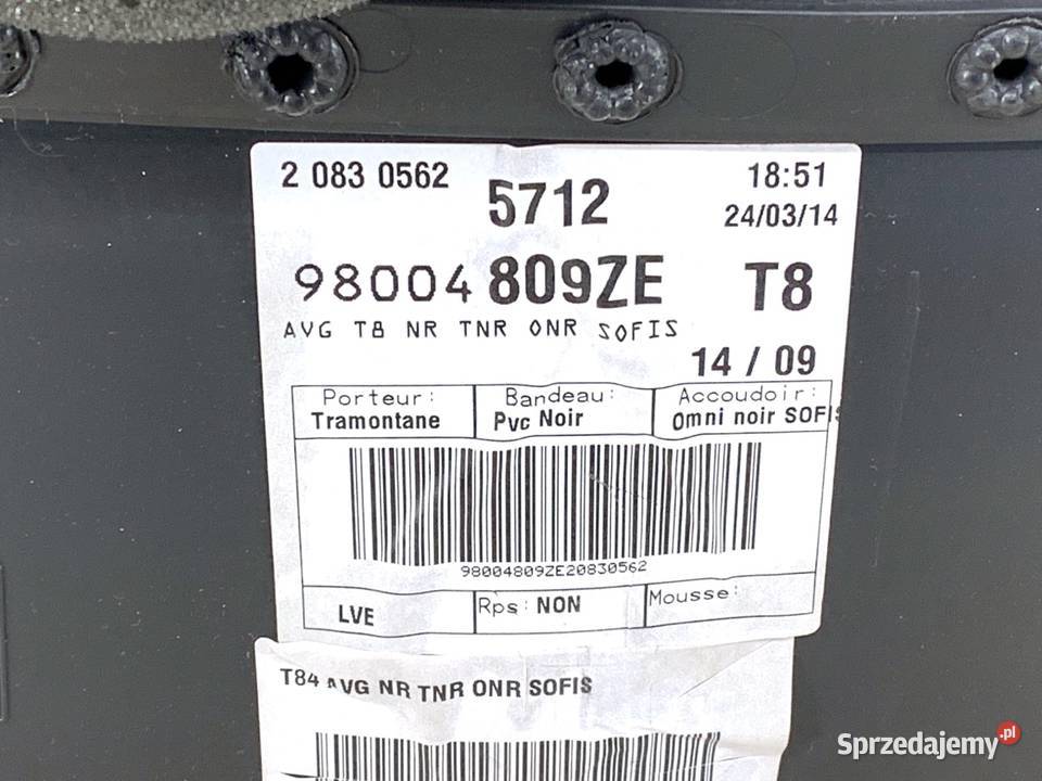 BOCZEK DRZWI LEWY PRZÓD PEUGEOT 3008 Crossover osobowe