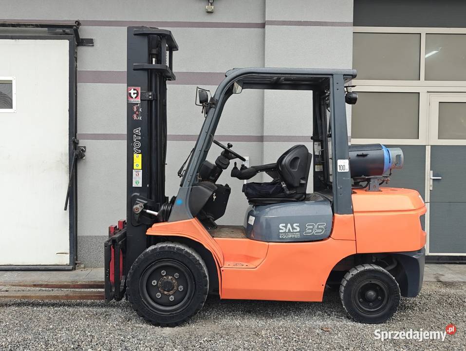 Wózek widłowy Toyota 7FGJF35 35T Lpg 4 Sekcje Sandomierz