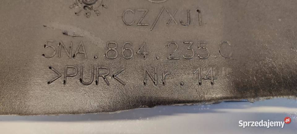 VW TIGUAN II WYGŁUSZENIE BŁOTNIKA LEWE