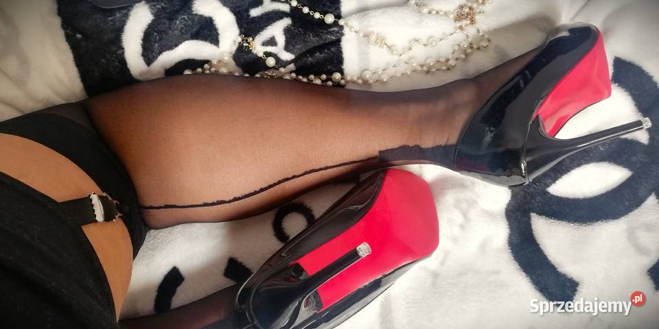 pończochy czarne szew kubańska pięta pełna Warszawa