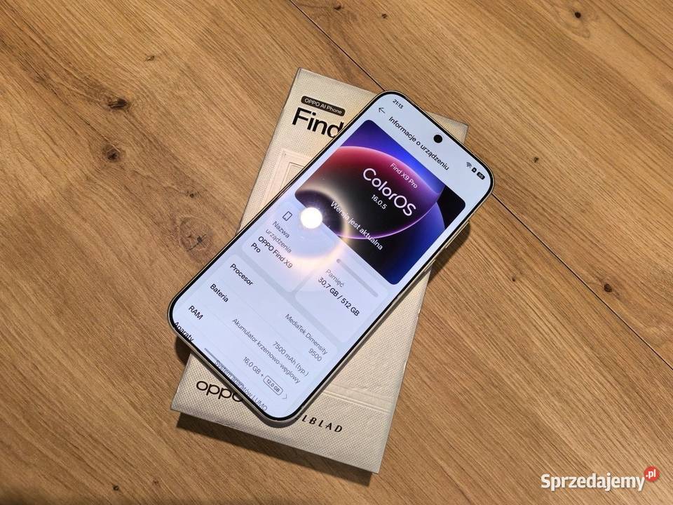 Oppo find X9 Pro 16gb 512gb Silk White Łódź