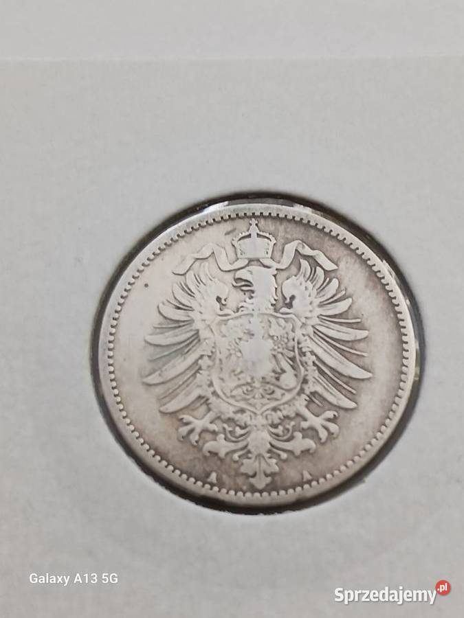 1 Marka Prusy 1876 r 3 mennica A Konin