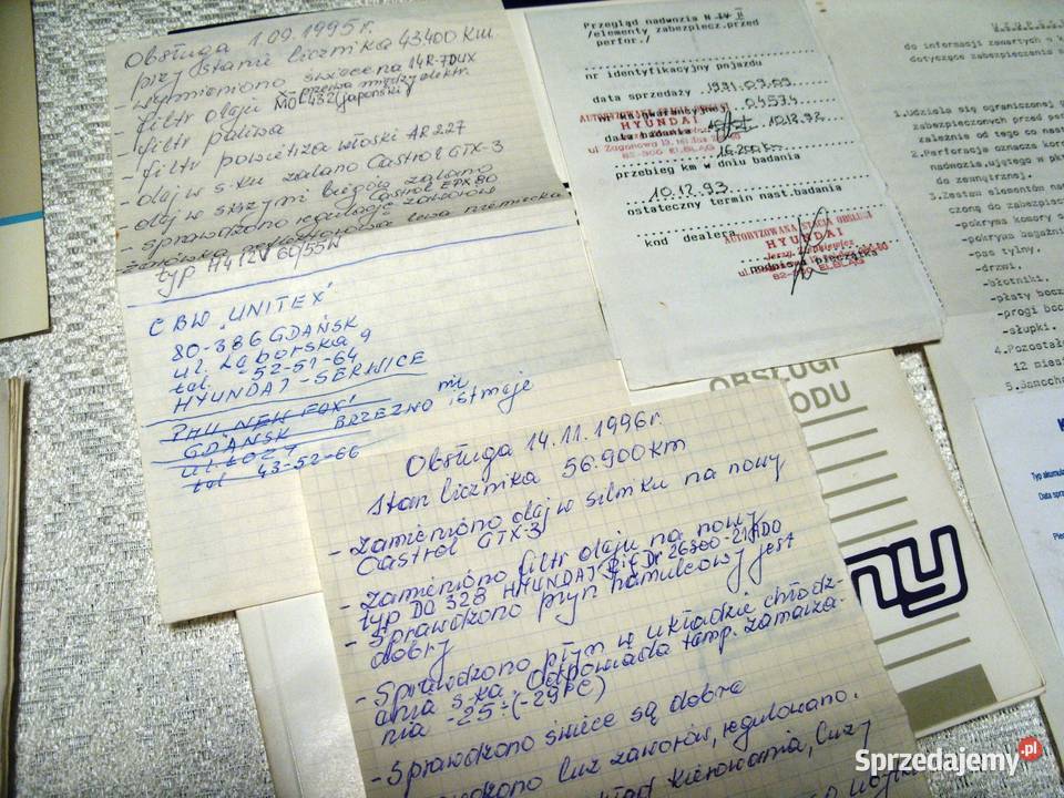 Hyundai Pony Instrukcja obsługi książka papiery Nowy Staw