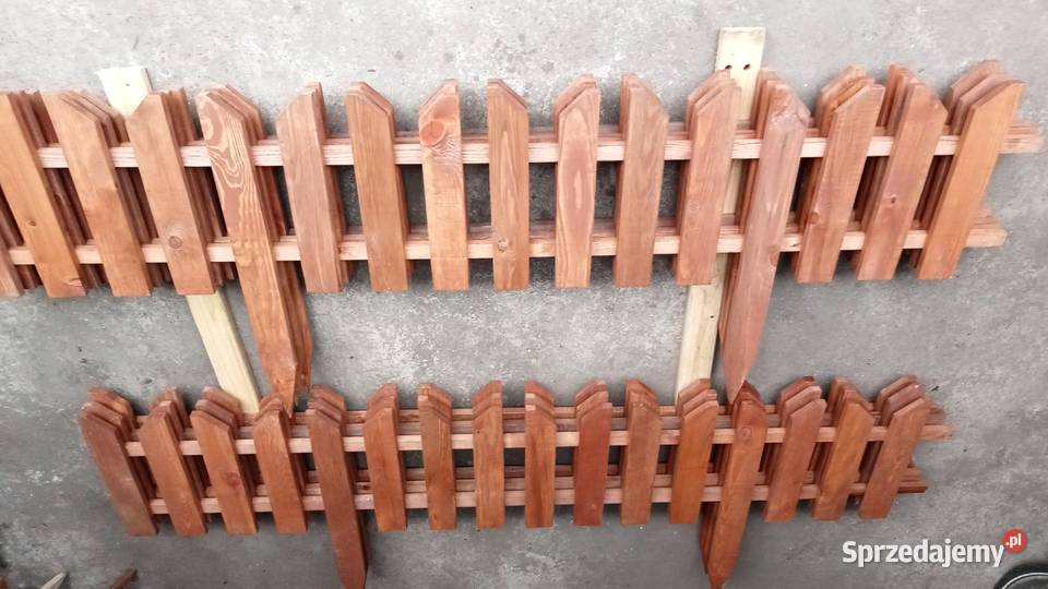 Płotek drewniany ogrodowy Lidzbark-Nadleśnictwo