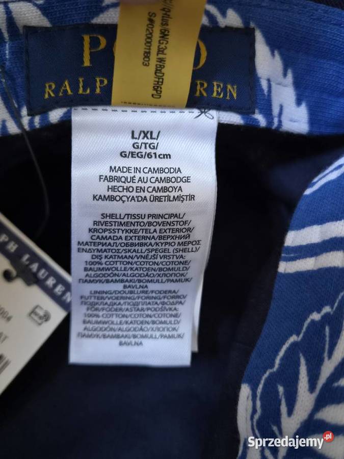 Nowy kapelusz bawełniany niebieskobiały bucket Bibice