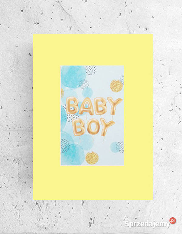 baby boy plakat A4 obrazek do pokoju chłopczyka opolskie Opole