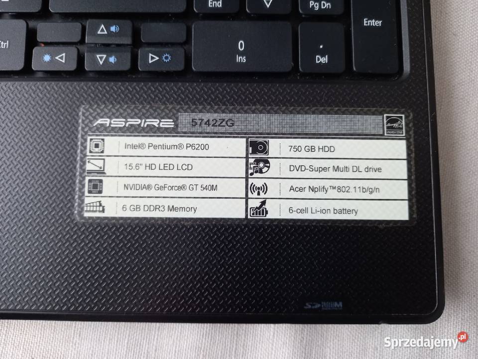 Laptop acer Aspire 5742 model PEW71 Laptopy i netbooki Tomaszów Lubelski sprzedam