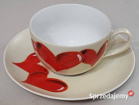 Filiżanka porcelanowa serca