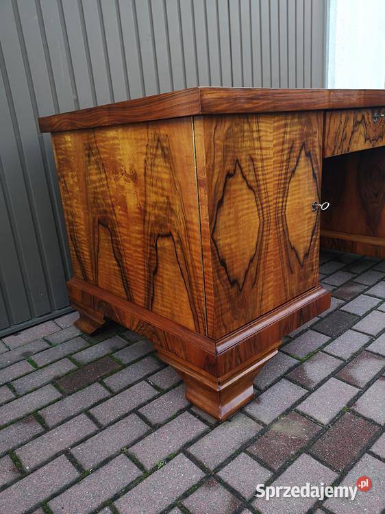 Biurko ARTDECO Orzech Zgrabne Stare Antyk Swarzędz