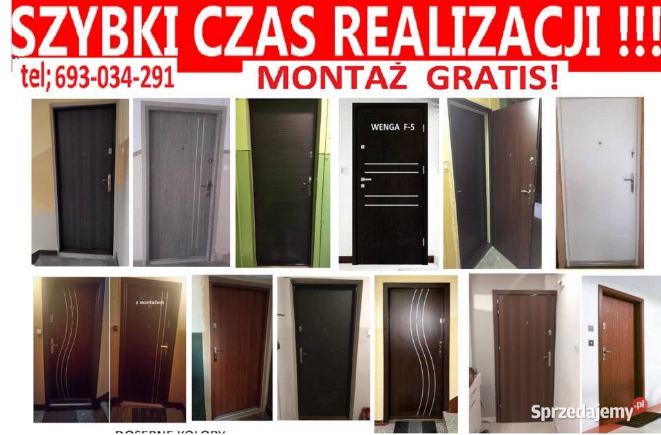 Drzwi zewnętrzne wejściowe metalowe i drewniane śląskie