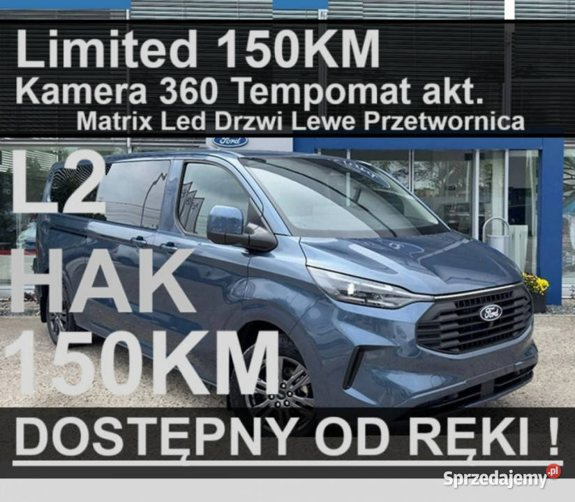 Ford Transit Custom 9os 150 L2 Kamera 360 Felgi sprzedam