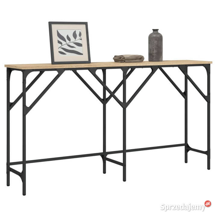 Stolik konsolowy dąb sonoma 140x29x75 WM837758 Warszawa