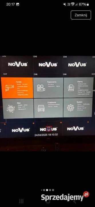 Rejestrator novus 16 portów na kamery Zduńska Wola