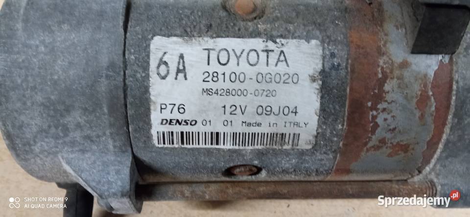 Rozrusznik OE Toyota Avensis 20 D4D 281000G020 Oleszyce