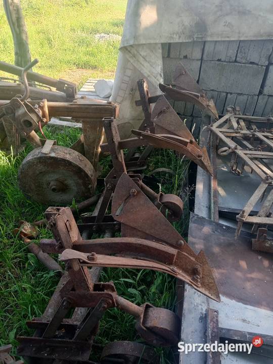 Pług 2skibowy kultywator brony radełka Górno