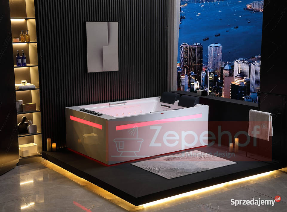 WANNA Z HYDROMASAŻEM 185x120x65DYSZE OBROTOWE Grabówka