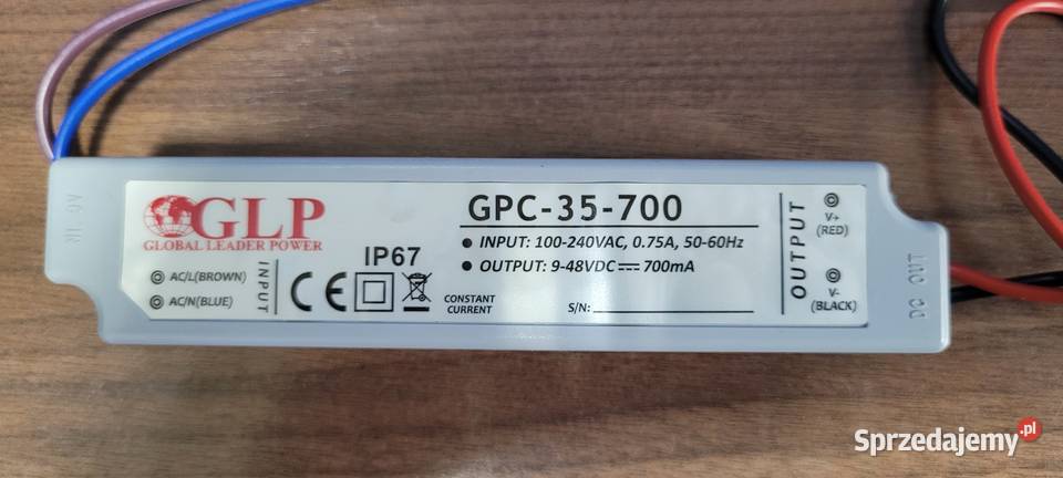 Zasilacz LED wodoodporny GLP GPC35700 34W 700mA Sosnowiec