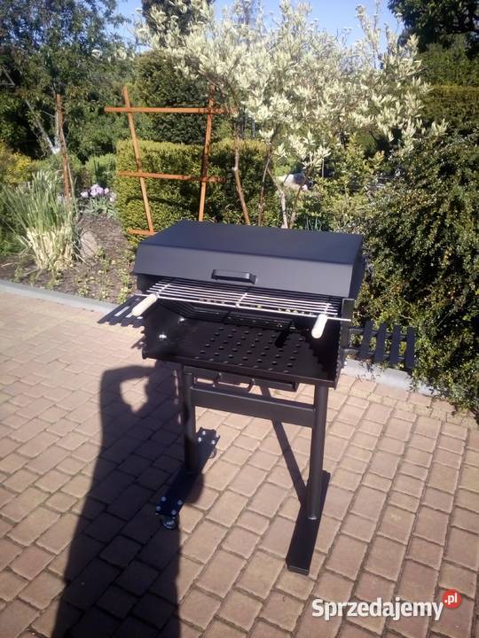 Solidny grill ogrodowy z popielnikiem blacha 4 Dom i Ogród Damasławek