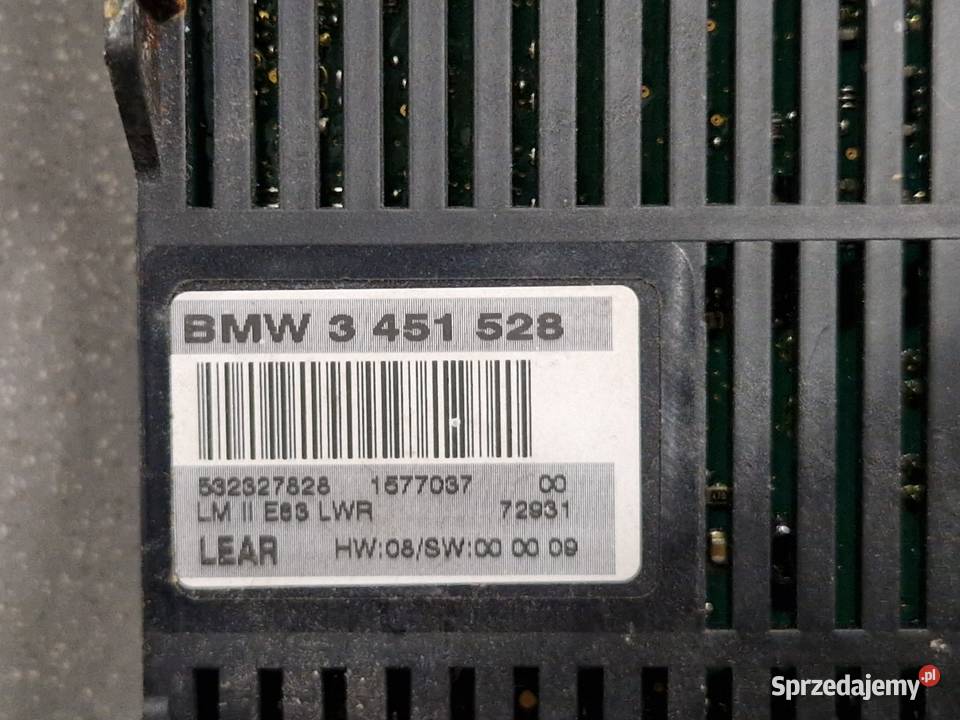 MODUŁ STEROWNIK ŚWIATEŁ BMW X3 E83 LIFT LCI Tomaszów Lubelski