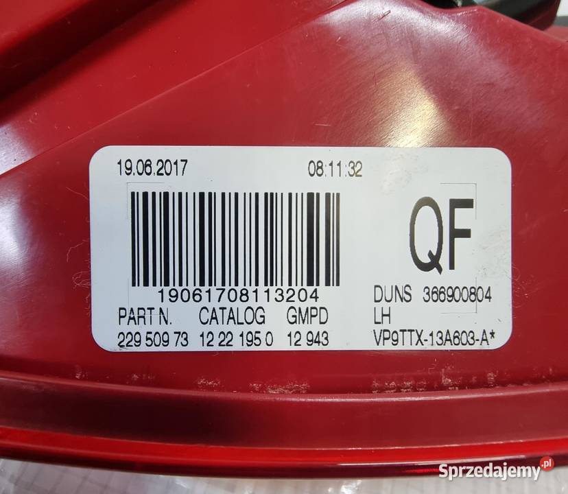 OPEL INSIGNIA A KOMBI 22950973 LAMPA TYŁ LEWA kujawsko-pomorskie