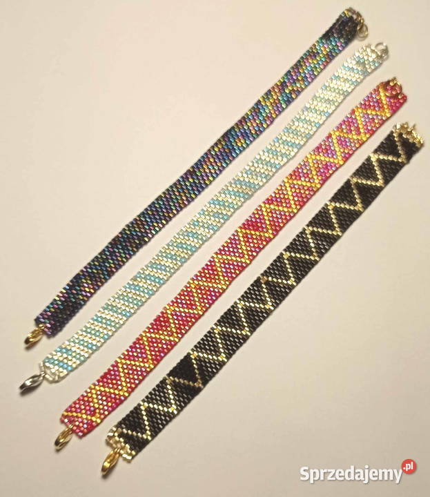 BRANSOLETKA KORALIKOWA SREBRNOBŁĘKITNA mazowieckie Warszawa